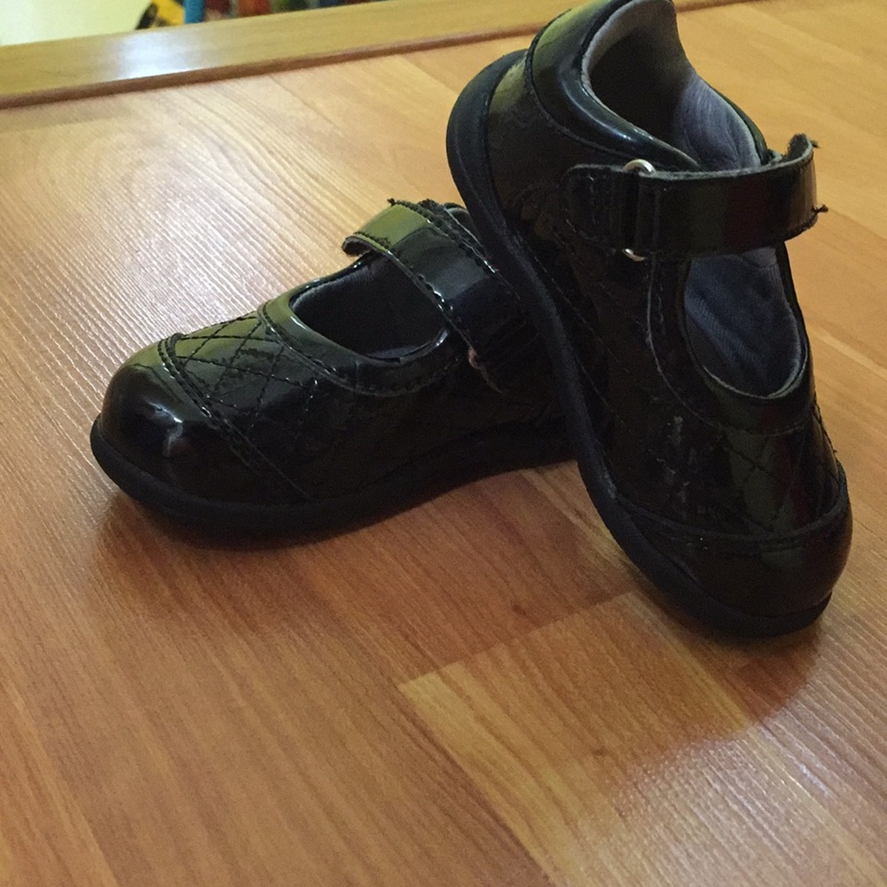 Stride Rite | Black Mary Janes Baby Walking Shoes